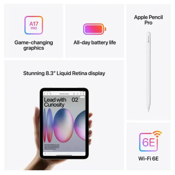 Apple iPad mini 2024 Wi-Fi 128GB Purple (MXN93NF/A)