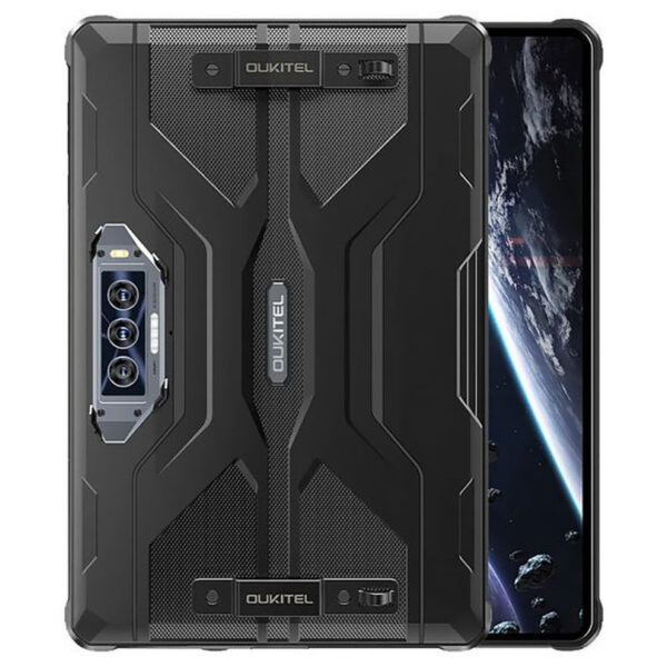 OUKITEL RT8 6/256GB Dual Sim Black with hand (6931940756402)