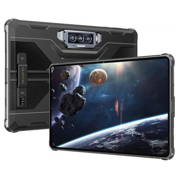 OUKITEL RT8 6/256GB Dual Sim Black with hand (6931940756402)